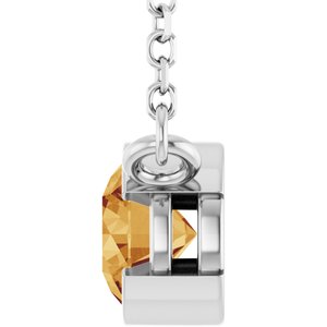 Half-Bezel Solitaire Necklace or Center