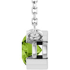Half-Bezel Solitaire Necklace or Center