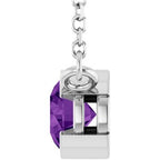 Half-Bezel Solitaire Necklace or Center