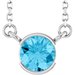 Half-Bezel Solitaire Necklace or Center