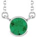Half-Bezel Solitaire Necklace or Center
