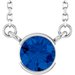 Half-Bezel Solitaire Necklace or Center