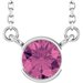 Half-Bezel Solitaire Necklace or Center