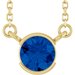 Half-Bezel Solitaire Necklace or Center
