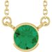 Half-Bezel Solitaire Necklace or Center