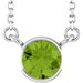 Half-Bezel Solitaire Necklace or Center