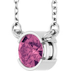 Half-Bezel Solitaire Necklace or Center
