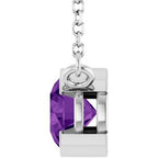 Half-Bezel Solitaire Necklace or Center