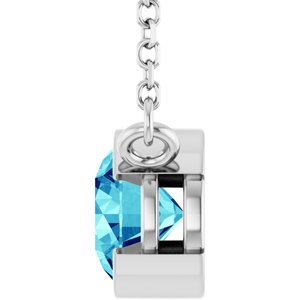 Half-Bezel Solitaire Necklace or Center