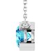 Half-Bezel Solitaire Necklace or Center