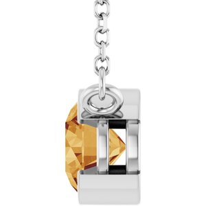 Half-Bezel Solitaire Necklace or Center
