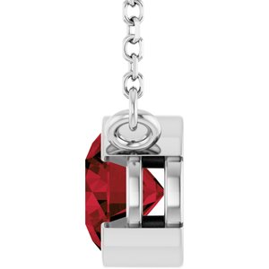 Half-Bezel Solitaire Necklace or Center