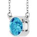 Half-Bezel Solitaire Necklace or Center