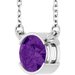 Half-Bezel Solitaire Necklace or Center