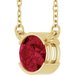 Half-Bezel Solitaire Necklace or Center