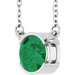 Half-Bezel Solitaire Necklace or Center