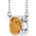 Half-Bezel Solitaire Necklace or Center