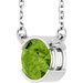 Half-Bezel Solitaire Necklace or Center