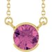 Half-Bezel Solitaire Necklace or Center