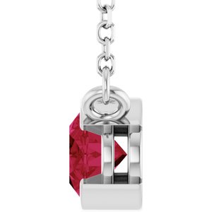 Half-Bezel Solitaire Necklace or Center