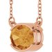 Half-Bezel Solitaire Necklace or Center