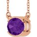 Half-Bezel Solitaire Necklace or Center