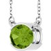 Half-Bezel Solitaire Necklace or Center