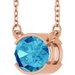Half-Bezel Solitaire Necklace or Center