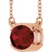 Half-Bezel Solitaire Necklace or Center