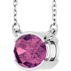 Half-Bezel Solitaire Necklace or Center