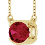 Half-Bezel Solitaire Necklace or Center