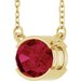 Half-Bezel Solitaire Necklace or Center