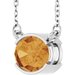 Half-Bezel Solitaire Necklace or Center