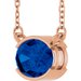 Half-Bezel Solitaire Necklace or Center