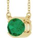 Half-Bezel Solitaire Necklace or Center