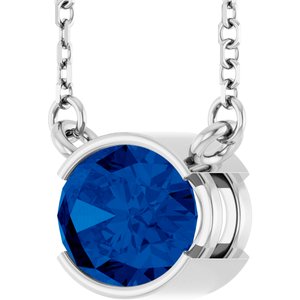 Half-Bezel Solitaire Necklace or Center