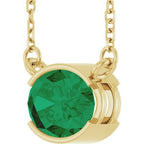 Half-Bezel Solitaire Necklace or Center