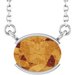 Half-Bezel Solitaire Necklace or Center