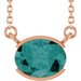 Half-Bezel Solitaire Necklace or Center