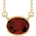 Half-Bezel Solitaire Necklace or Center