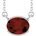 Half-Bezel Solitaire Necklace or Center