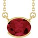 Half-Bezel Solitaire Necklace or Center