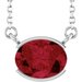 Half-Bezel Solitaire Necklace or Center