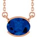 Half-Bezel Solitaire Necklace or Center
