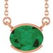 Half-Bezel Solitaire Necklace or Center