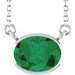 Half-Bezel Solitaire Necklace or Center