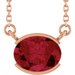 Half-Bezel Solitaire Necklace or Center