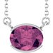 Half-Bezel Solitaire Necklace or Center