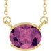 Half-Bezel Solitaire Necklace or Center