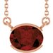 Half-Bezel Solitaire Necklace or Center